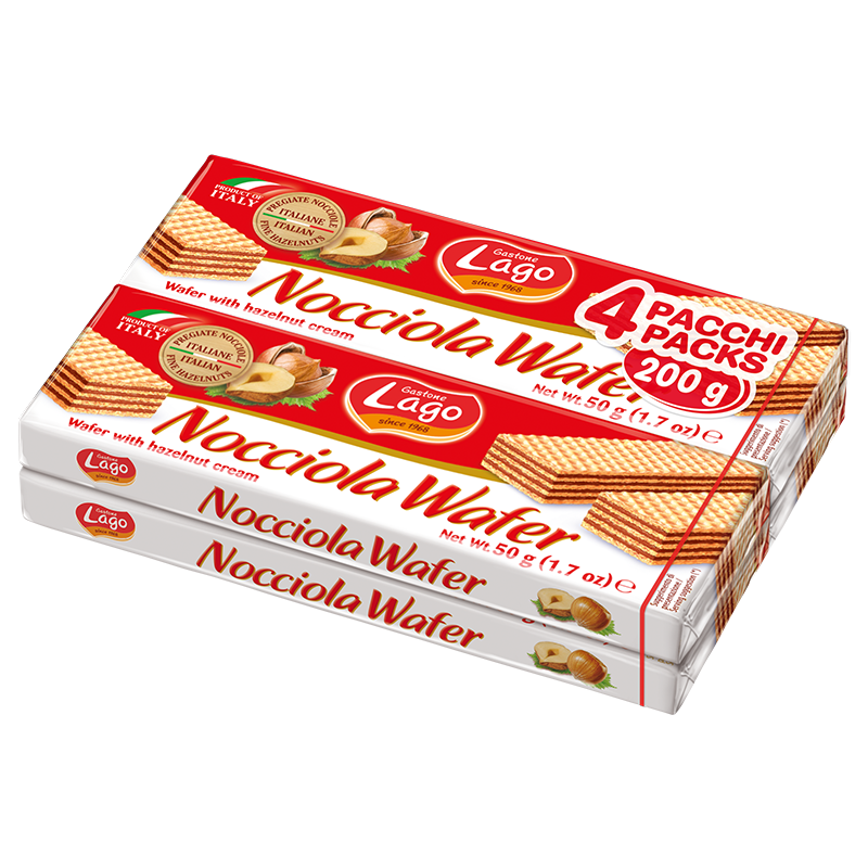 ELLEDI MULTIPACK WAFER HAZELNUT X4 200 GR (32 in a box)