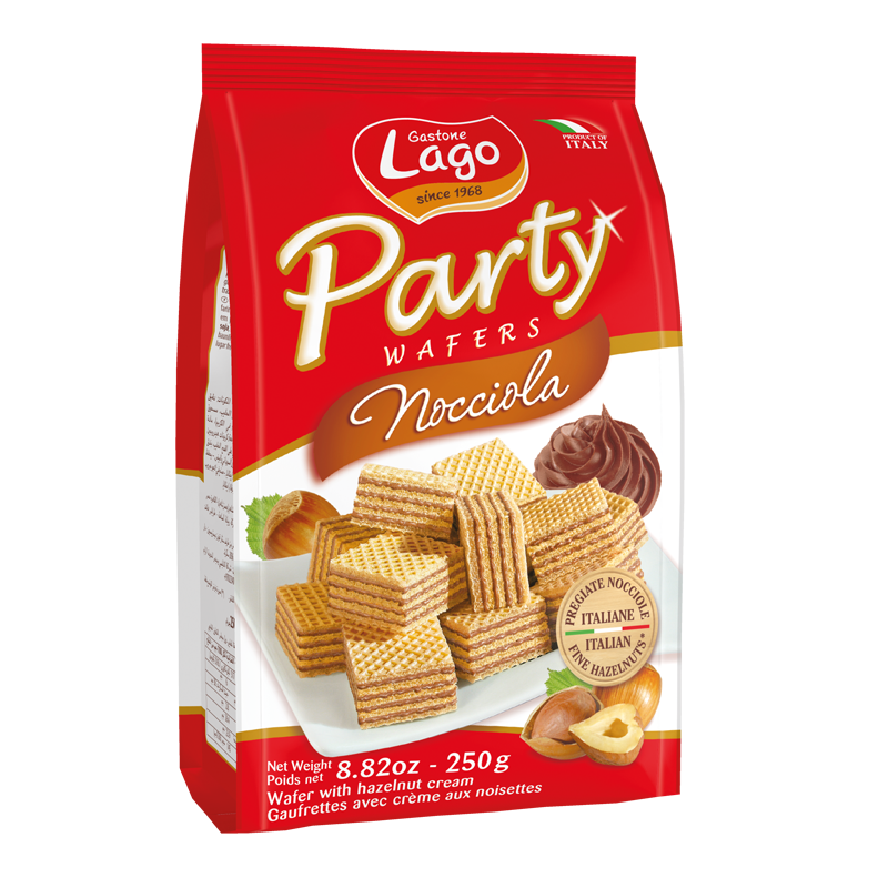 ELLEDI PARTY WAFER HAZELNUT 250 GR (10 in a box)