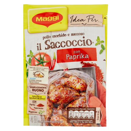 MAGGI SACCOCCIO ALIMENTARE PAPRIKA 34 GR (16 in a box)