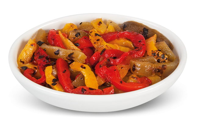 DEMETRA PEPPER TRICOLOR ROASTED FILLETS POUCH 700 GR (6 in a box)