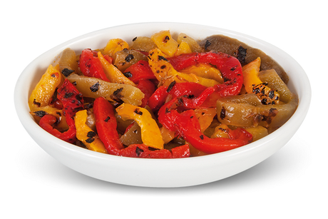 DEMETRA PEPPER TRICOLOR ROASTED FILLETS POUCH 700 GR (6 in a box)