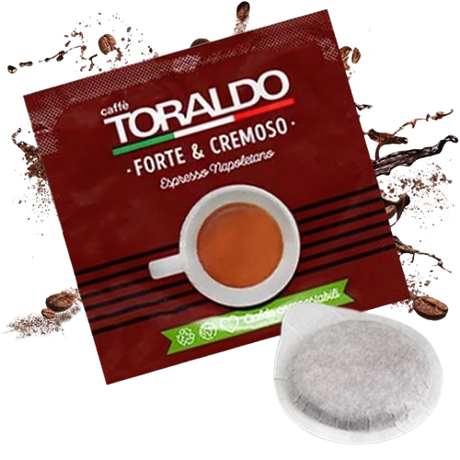 TORALDO COFFEE PODS ESE 44 MM FORTE E CREMOSO X50 (8 in a box)