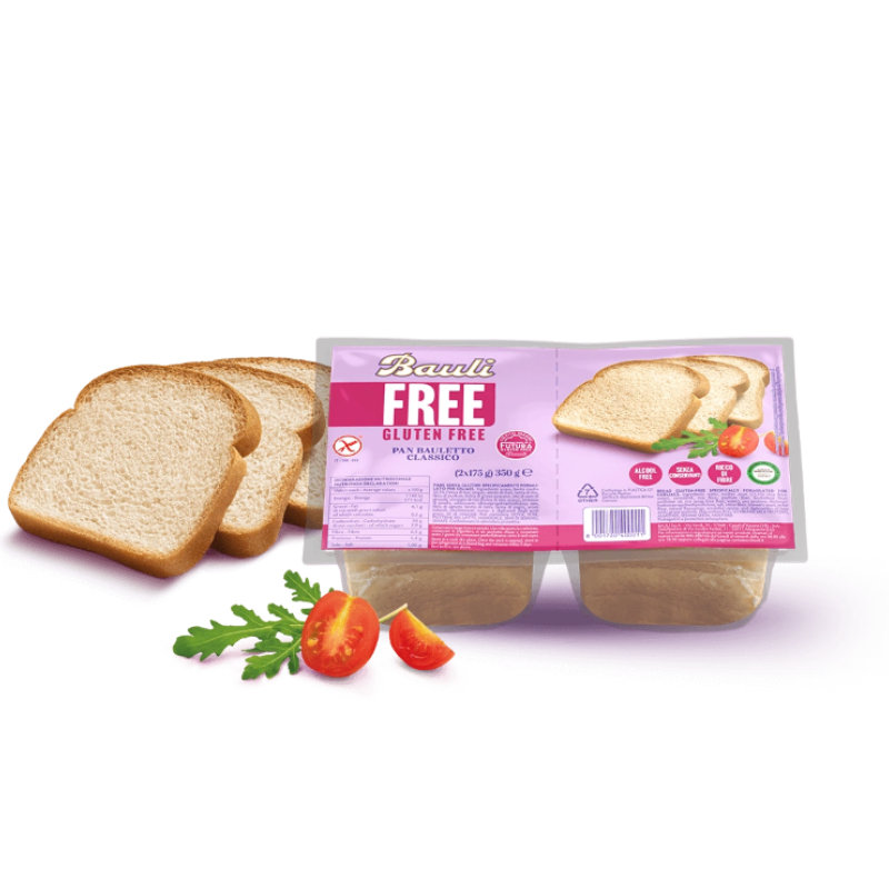 BAULI BREAD PAN BAULETTO CLASSICO GLUTEN FREE X2 350 GR (6 in a box)