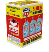 OMINO BIANCO LAUNDRY DETERGENT WHITE MUSK 44 WASHES X3 5.28 LT (1 in a box)