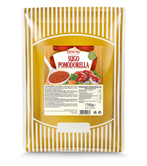 DEMETRA PASTA SAUCE / PIZZA SAUCE SUGO POMODORELLA POUCH 1.7 KG (6 in a box)