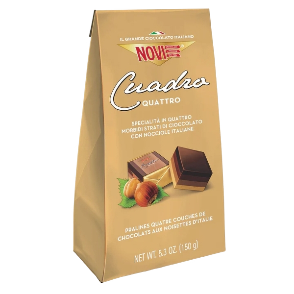 NOVI CREMINO PRALINES CUADRO QUATTRO 150 GR (10 in a box)