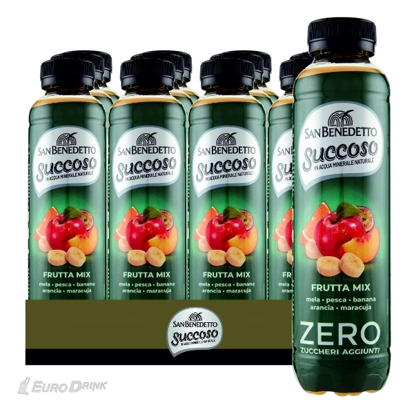 SAN BENEDETTO SUCCOSO ZERO MIX OF FRUITS PET 400 ML (12 in a box)