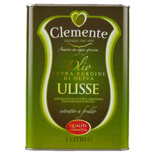 CLEMENTE EXTRA VIRGIN OLIVE OIL ULISSE  3 LT (4 in a box)