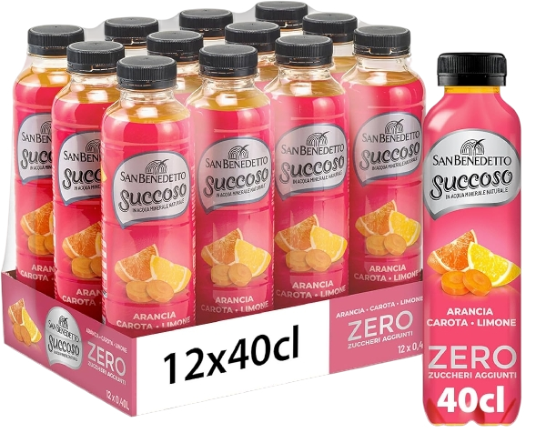 SAN BENEDETTO SUCCOSO ZERO ACE PET 400 ML (12 in a box)