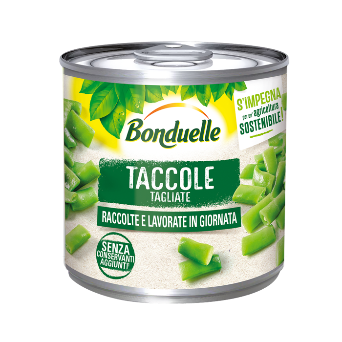 BONDUELLE GREEN BEANS TACCOLE CUT 400 GR (12 in a box)