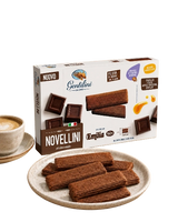 GENTILINI BISCOTTI NOVELLINI CHOCOLATE 240 GR (12 in a box)