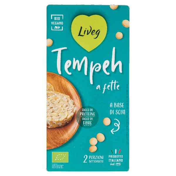 LIVEG ORGANIC TEMPEH SLICES 240 GR (6 in a box)