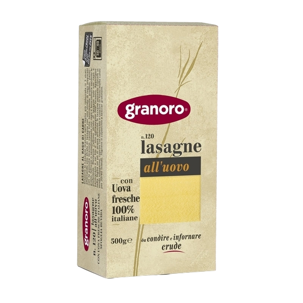 GRANORO PASTA ALL'UOVO LASAGNE N.120 500 GR (12 IN A BOX)