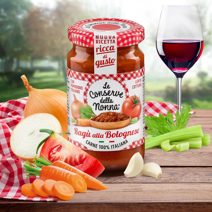CONSERVE DELLA NONNA PASTA SAUCE RAGU' BOLOGNESE 190 GR (12 in a box)