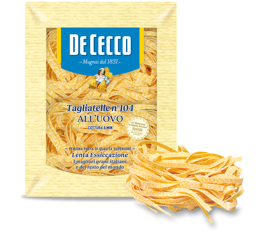 DE CECCO PASTA ALL'UOVO TAGLIATELLE N.104 250 GR (12 in a box)