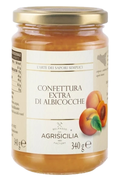 AGRISICILIA JAMS APRICOTS 340 GR (6 in a box)