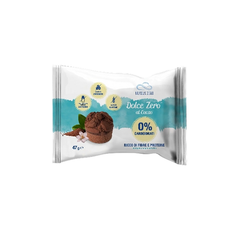 NUVOLA ZERO MUFFIN COCOA 0% CARBS GLUTEN FREE 47 GR (10 in a box)