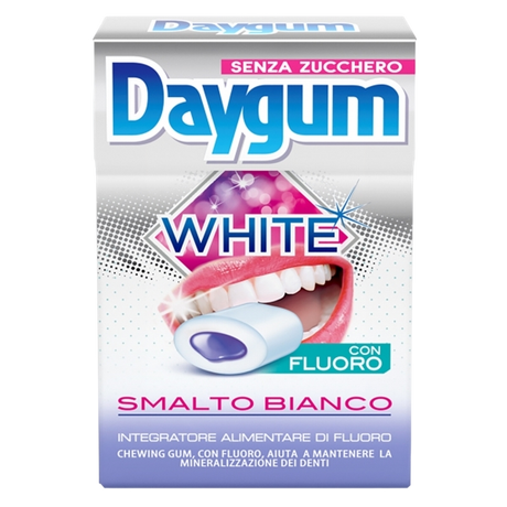 DAYGUM CHEWING GUM WHITE SUGAR FREE 60 GR (20 in a box)