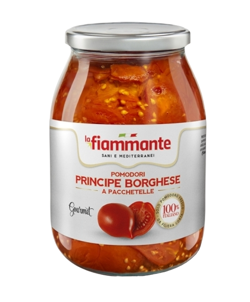 LA FIAMMANTE POMODORI PRINCIPE BORGHESE A PACCHETELLE JAR 950 GR (6 in a box)