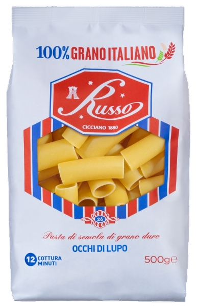 RUSSO PASTA DI SEMOLA OCCHI DI LUPO 500 GR (12 in a box)