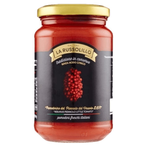 RUSSOLILLO SALSA POMODORINO DEL PIENNOLO DEL VESUVIO DOP 360 GR (15 in a box)