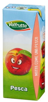 VALFRUTTA NETTARE FRUIT JUICE PESCA BRICK 200 ML X6 (4 in a box)