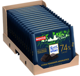 RITTER SPORT CHOCOLATE BAR EXTRA DARK AROMATICO 74% 75 GR (15 in a box)