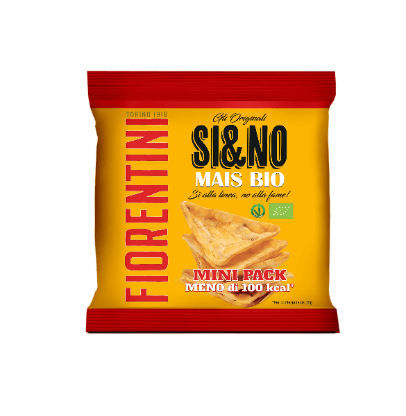 FIORENTINI ORGANIC SI&NO SNACK CORN MULTIPACK X6 120 GR (8 in a box)
