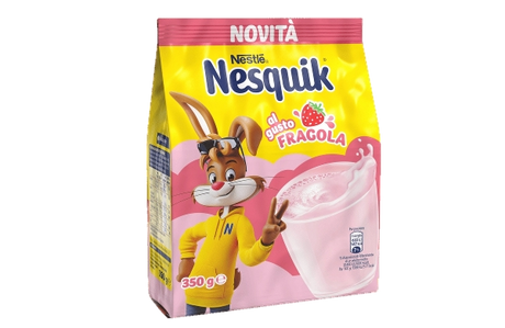 NESTLE' NESQUIK WATER-SOLUBLE INSTANT STRAWBERRY DRINK 350 GR (14 in a box)