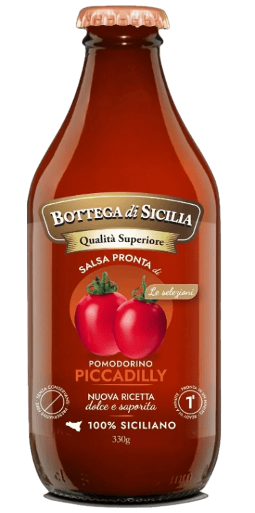 BOTTEGA DI SICILIA SALSA POMODORINO PICADILLY 330 GR (12 in a box)