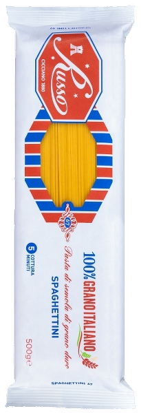 RUSSO PASTA DI SEMOLA SPAGHETTINI 500 GR (24 in a box)
