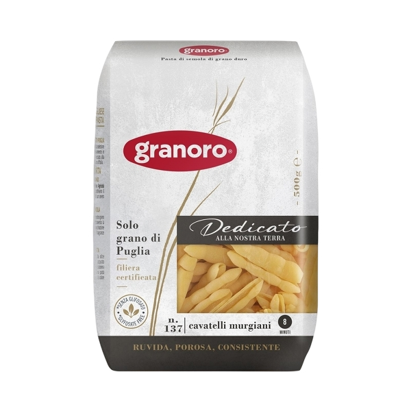 GRANORO PASTA DI SEMOLA CAVATELLI MURGIANI N.137 500 GR (20 in a box)