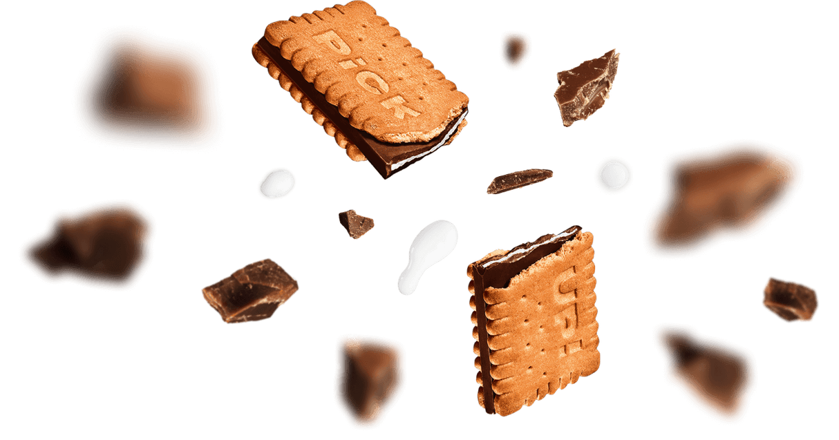 BAHLSEN BISCOTTI PICK UP CHOCO & MILK X4 112 GR (20 in a box)