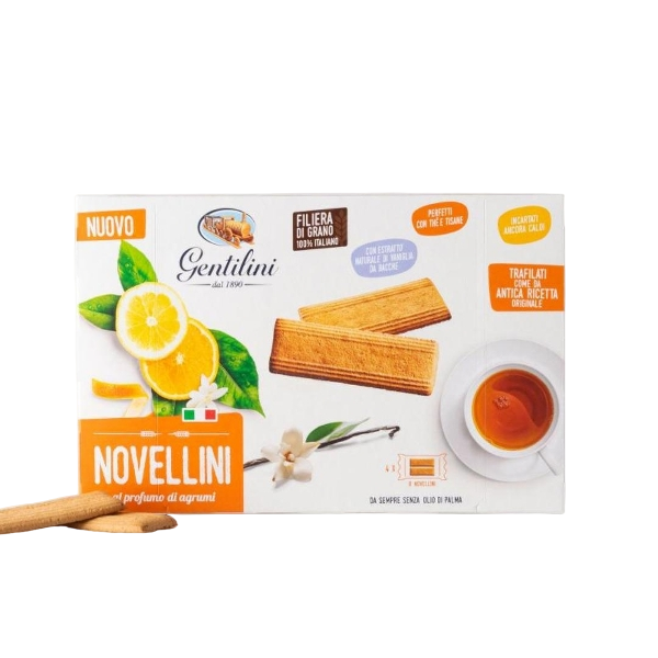 GENTILINI BISCOTTI NOVELLINI AGRUMI 240 GR (12 in a box)