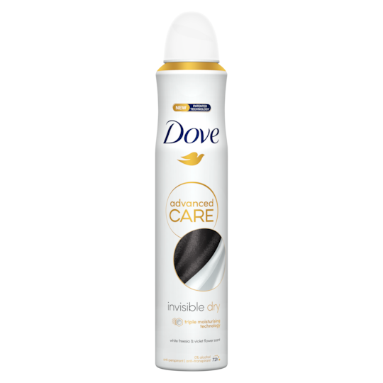DOVE DEO ADVANCED CARE INVISIBLE DRY SPRAY 150 ML (6 in a box)