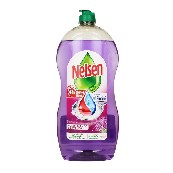 NELSEN DISH DETERGENT DEGREASER ACETO E LAVANDA 850 ML (12 in a box)