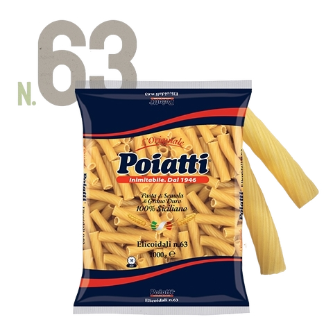 POIATTI PASTA DI SEMOLA ELICOIDALI N.63 1 KG (12 in a box)