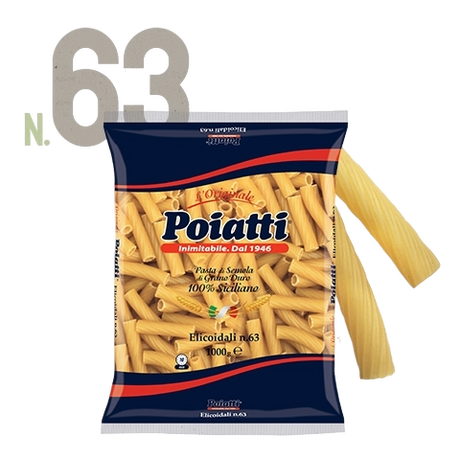 POIATTI PASTA DI SEMOLA ELICOIDALI N.63 1 KG (12 in a box)