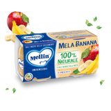 MELLIN HOMOGENIZED FRUIT APPLE BANANA 100 GR X2 (12 in a box)