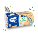 MELLIN HOMOGENIZED FISH ORATA 80 GR X2 160 GR (12 IN A BOX)