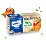 MELLIN HOMOGENIZED FRUIT APPLE APRICOT 100 GR X2 (12 in a box)