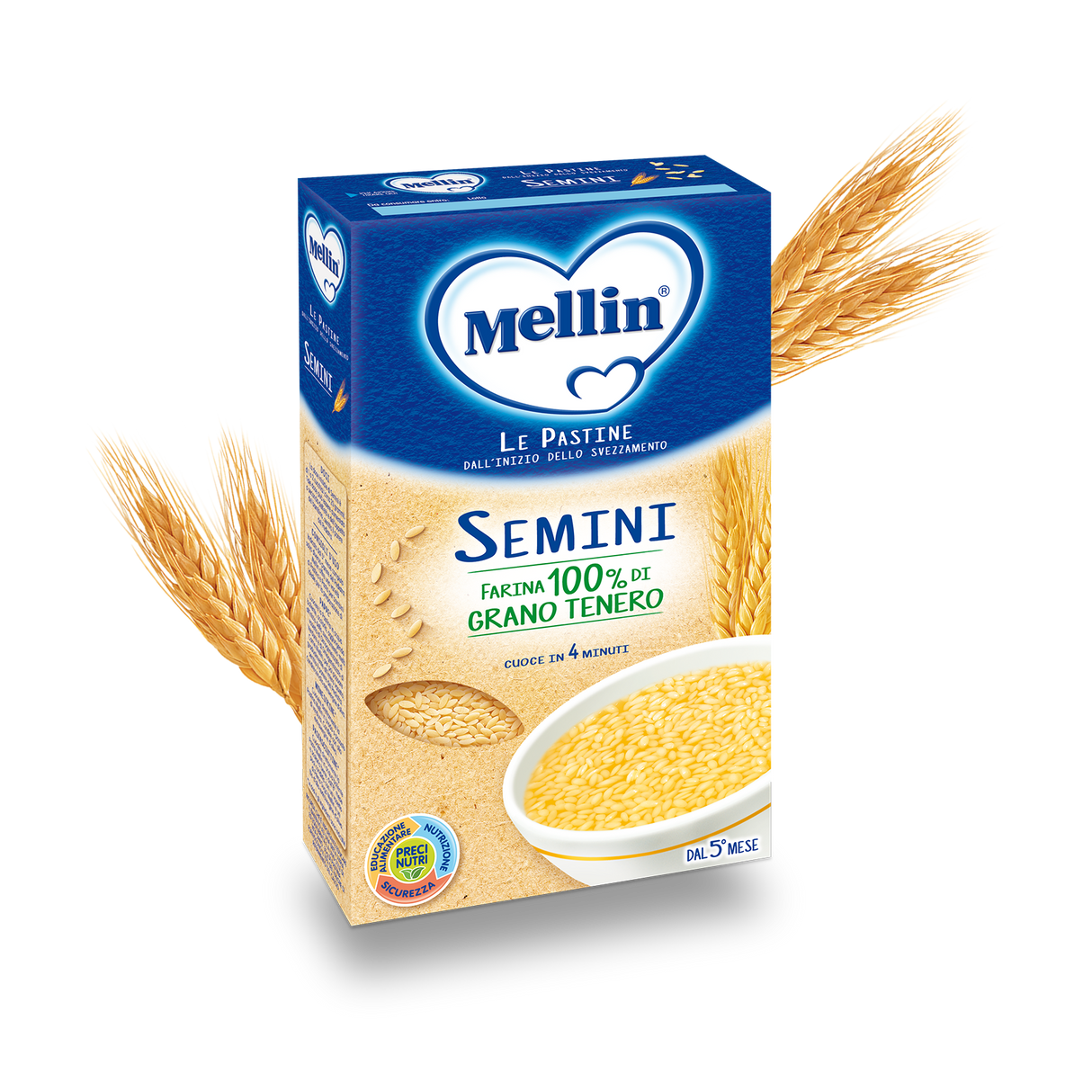 MELLIN PASTINA SEMINI 350 GR (12 in a box)
