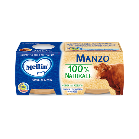 MELLIN HOMOGENIZED MEAT BEEF 80 GR X2 (12 in a box)