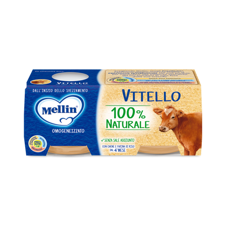 MELLIN HOMOGENIZED MEAT VEAL 80 GR X2 (12 in a box)