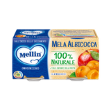 MELLIN HOMOGENIZED FRUIT APPLE APRICOT 100 GR X2 (12 in a box)
