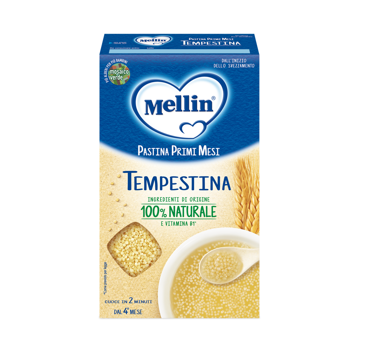 MELLIN PASTINA TEMPESTINA 350 GR (12 in a box)