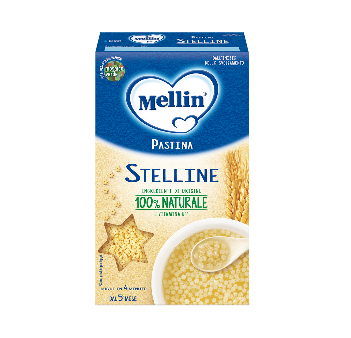 MELLIN PASTINA STELLINE 350 GR (12 in a box)