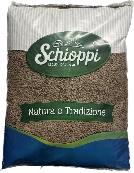 SCHIOPPI DRIED VEGETABLES RED LENTILS 5 KG (1 in a box)