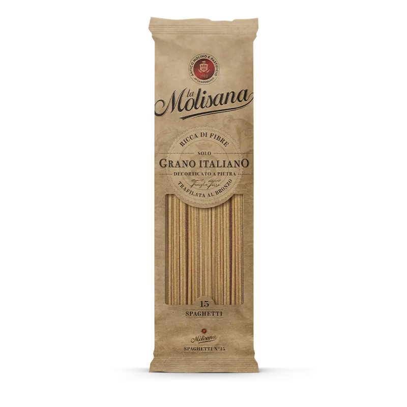 MOLISANA PASTA WHOLEMEAL SPAGHETTI N.15 500 GR (18 in a box)
