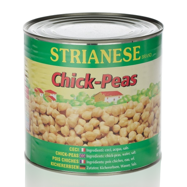 STRIANESE LEGUMES CHICKPEAS IN BRINE 3 KG (6 in a box)